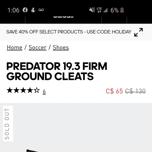 CHAUSSURE PREDATOR 19.3 TERRAIN SOUPLE - Picture 2 of 2